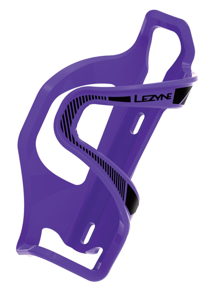 Lezyne košík na fľašu Flow Cage SL Enhanced -ľavý, fialový