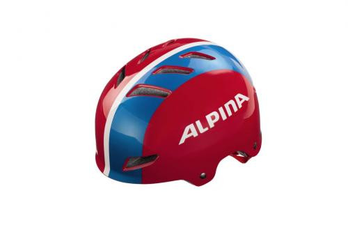 ALPINA Cyklistická prilba PARK jr. červeno-modro-biela veľ.: M, red-blue-white