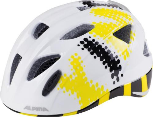 ALPINA Cyklistická prilba Ximo Flash bielo-čierno-žltá