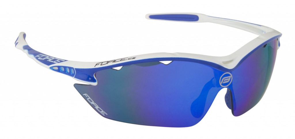 FORCE okuliare RON bielo-modré, modré laser sklá