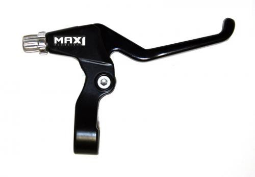 MAX1 Brzdové páčky V-brzdy AL čierne 2,5-prstové