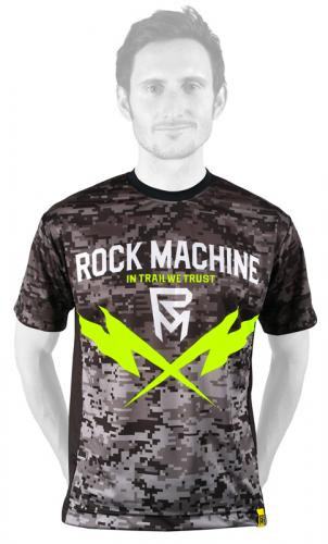 Rock Machine Cyklistický dres RM Trail Camo Freeride