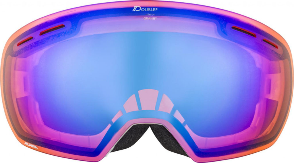 Lyžiarske okuliare Alpina GRANBY HM biele, HM blue sph