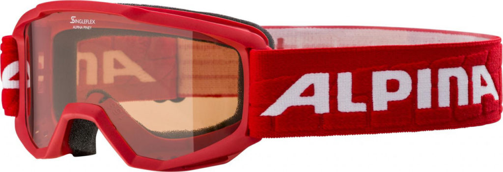 Lyžiarske okuliare detské Alpina PINEY červené