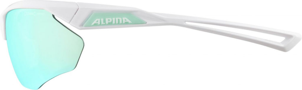 ALPINA Okuliare NYLOS HR bielo-pistáciové, sklá smaragdové zrkadlové