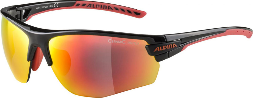 ALPINA Cyklistické okuliare TRI-SCRAY 2.0 HR čierno-červené, vymeniteľné sklá