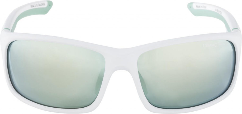 ALPINA Okuliare LYRON S bielo-pistáciová matná, sklá : smeragdové zrkadlové