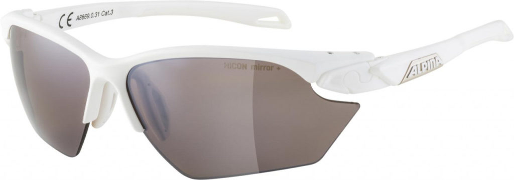 ALPINA Cyklistické okuliare TWIST FIVE HR S HM+ biele matné