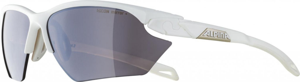 ALPINA Cyklistické okuliare TWIST FIVE HR S HM+ biele matné
