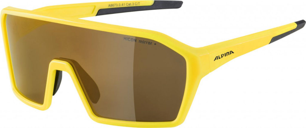 ALPINA Cyklistické okuliare RAM HM+ žlté mat
