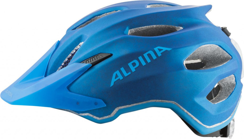 ALPINA Cyklistická prilba Carapax JR Flash true-blue