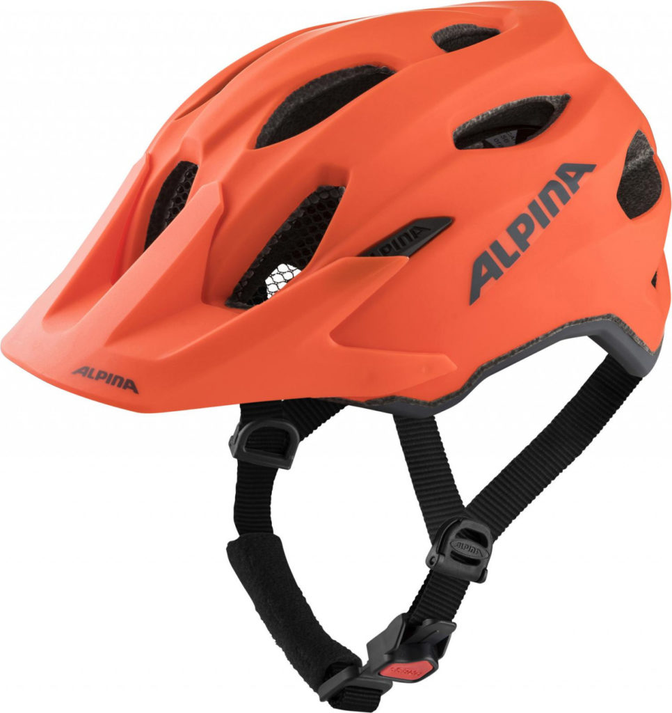 ALPINA Cyklistická prilba Carapax JR oranžová mat