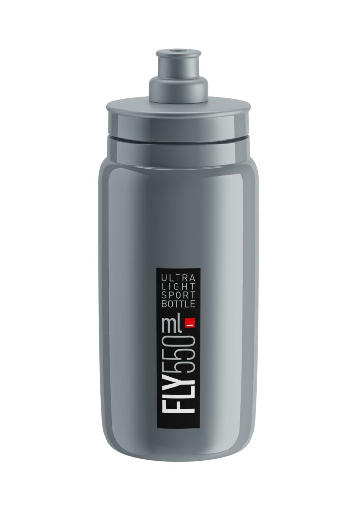 Fľaša FLY šedá čierne logo 550 ml