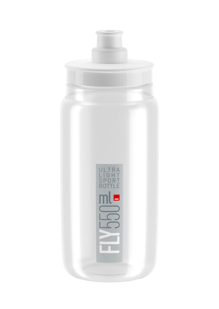 Fľaša FLY transparentná šedé logo 550 ml