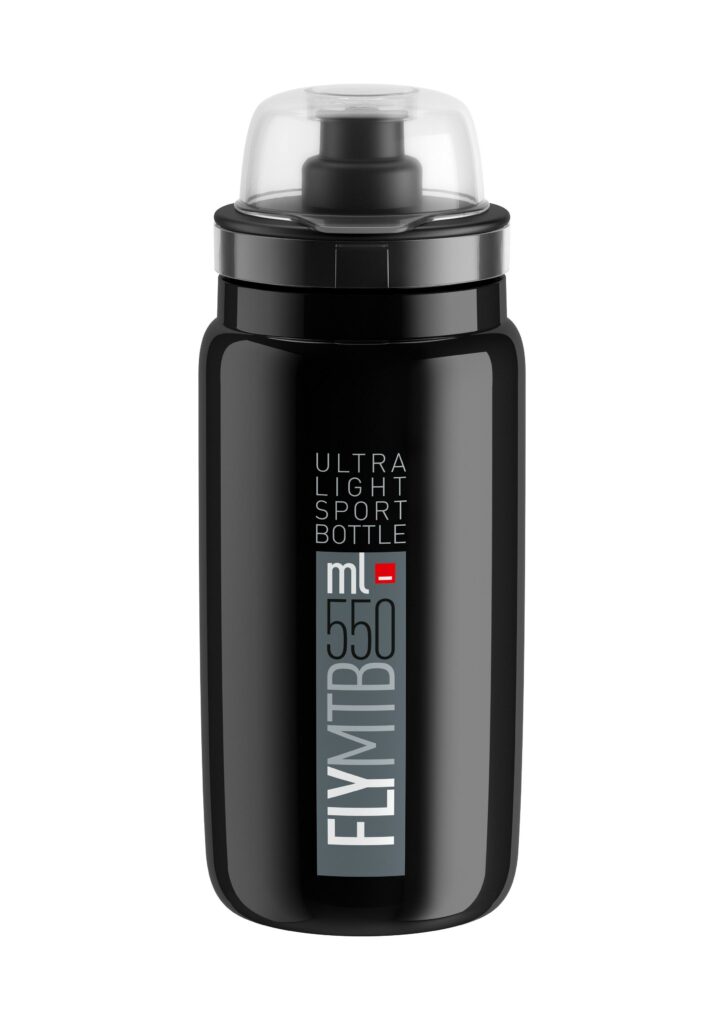 Fľaša FLY MTB čierna šedé logo 550 ml