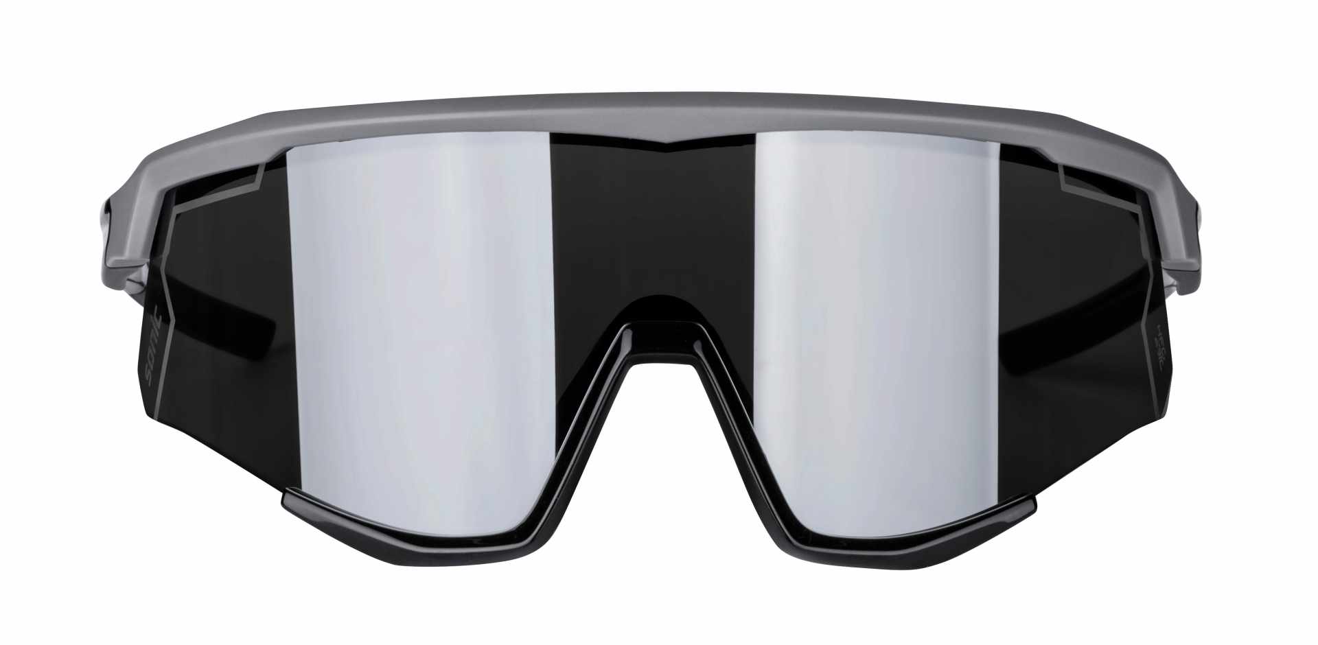brýle FORCE SONIC šedo-černé, černé zrc. sklo